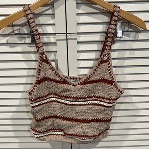 American eagle crochet tank top